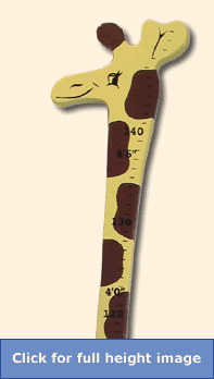 Gerry Giraffe, Height Chart